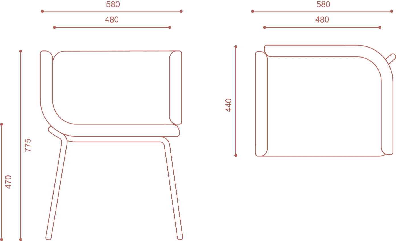 LILI CHAIR diagram 1