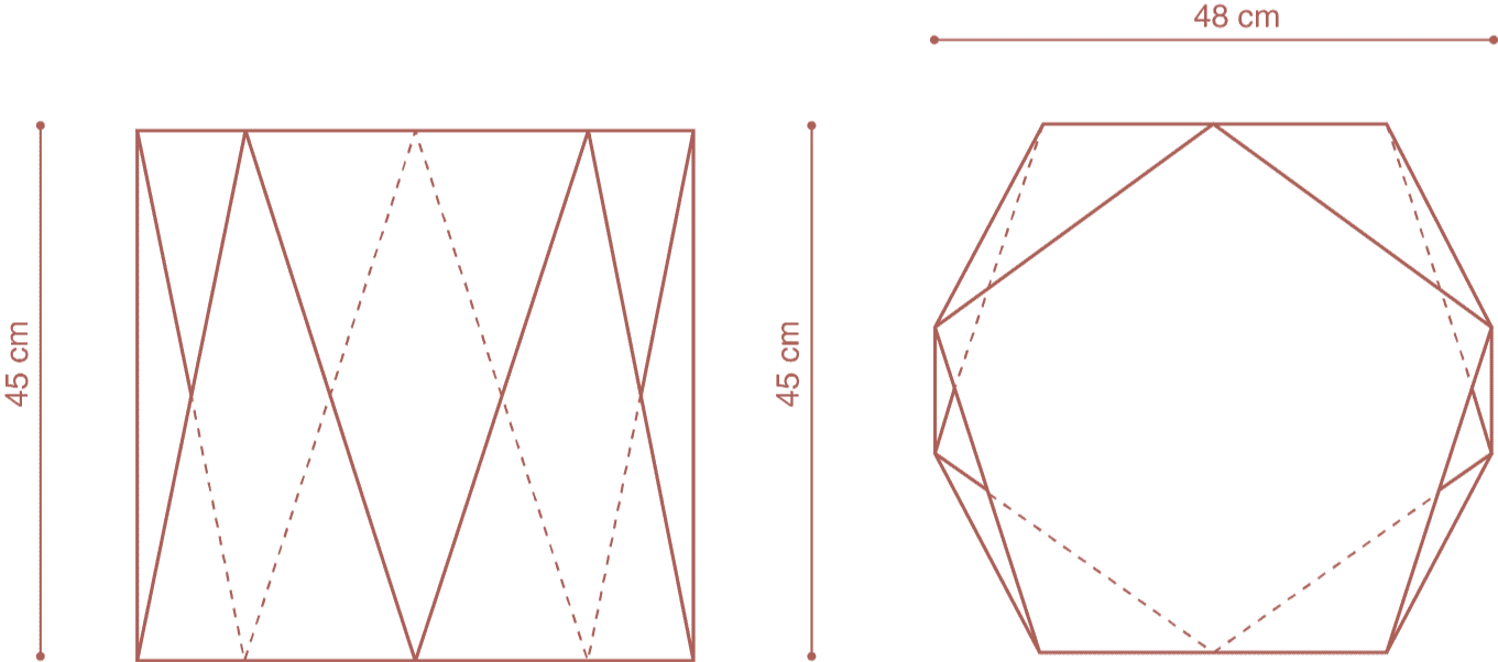 PENTA STOOL diagram 1
